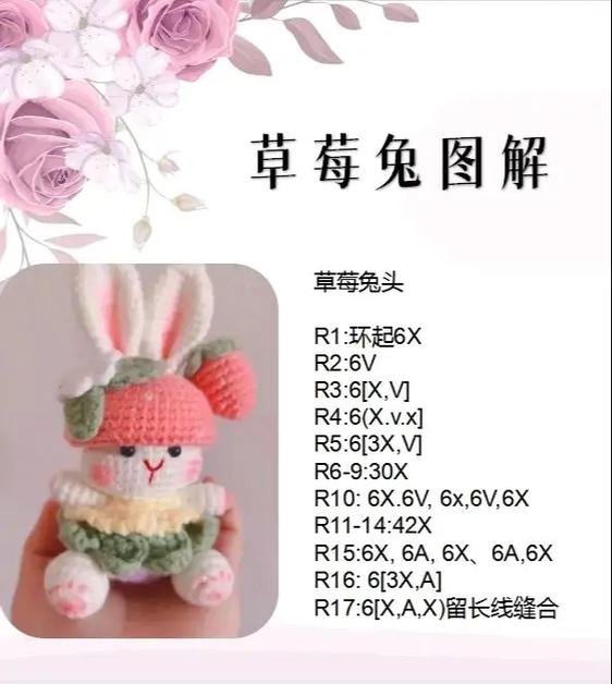 100种兔子玩偶钩针图解