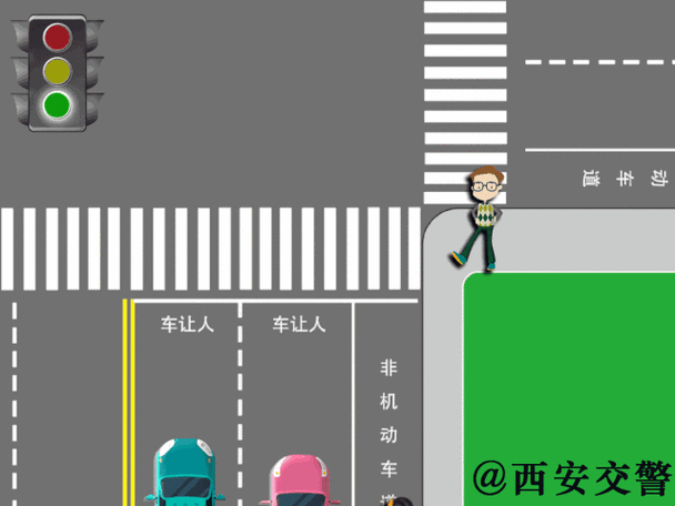 交通规则电动车过路口规则