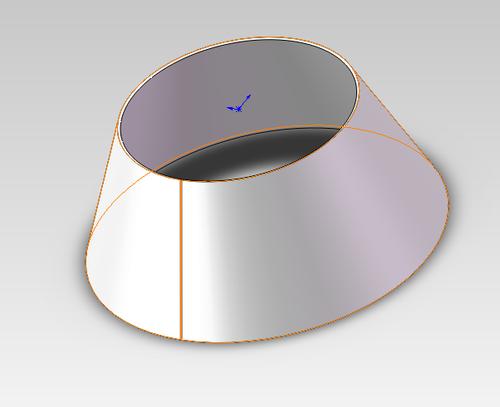 solidworks怎么切锥形