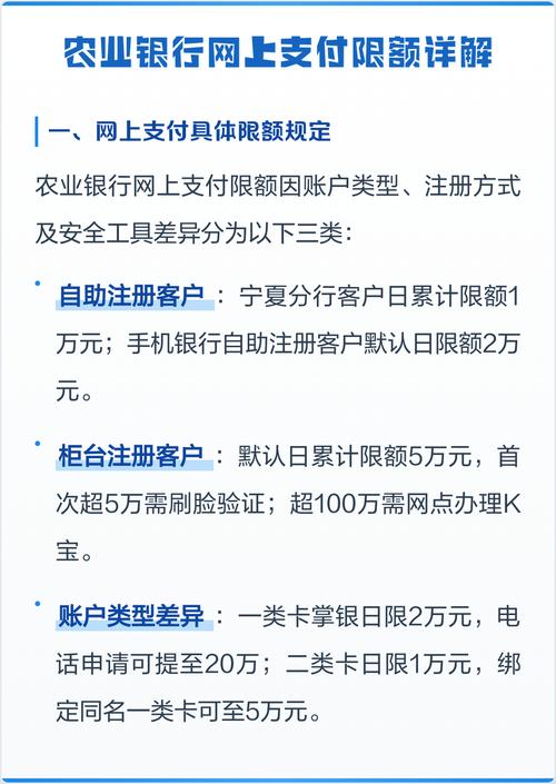 农业银行支付限额怎么解决