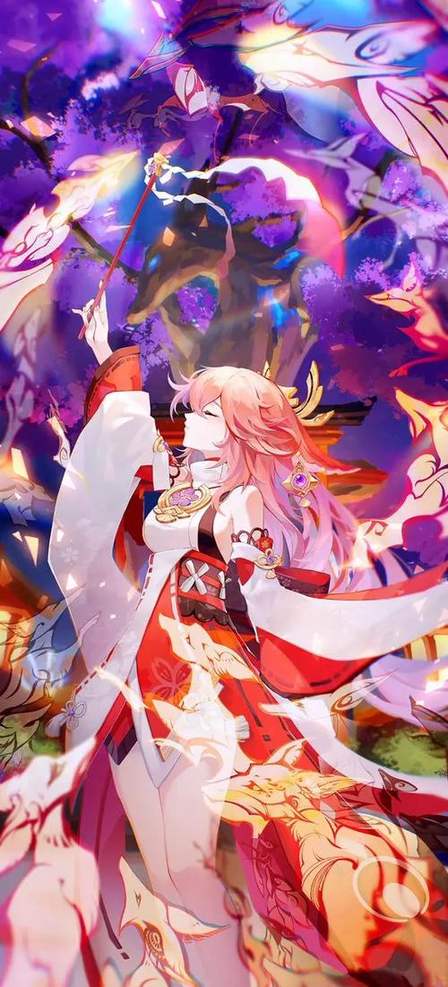 二次元壁纸八重神子