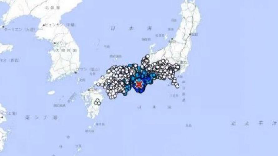 日本奈良县发生5.7级地震
