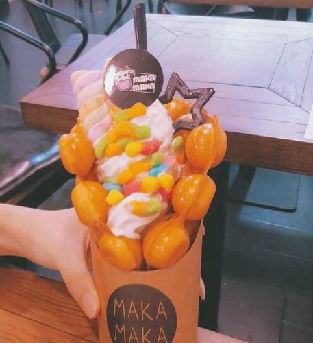 彩虹棉花糖鸡蛋仔