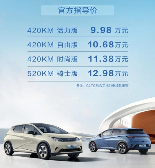 比亚迪纯电动汽车价格表及图片