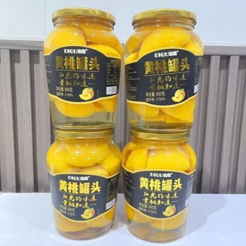 黄桃罐头怎么开盖