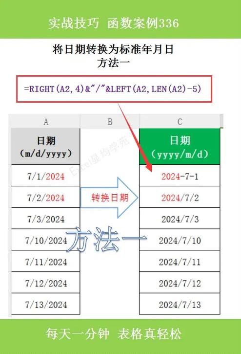 excel怎么改一列的日期年月