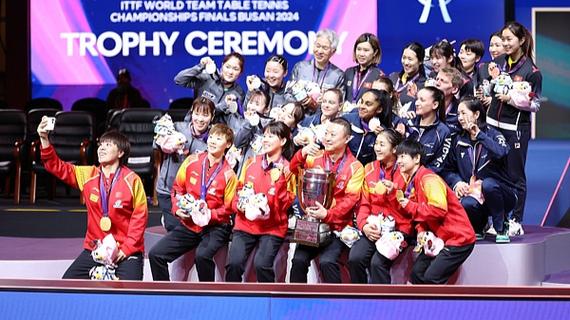 伦敦世乒赛国乒女团再会韩国