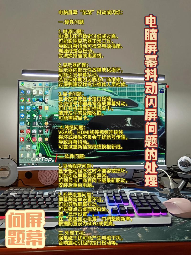 电脑屏幕上下抖动是什么原因截图2