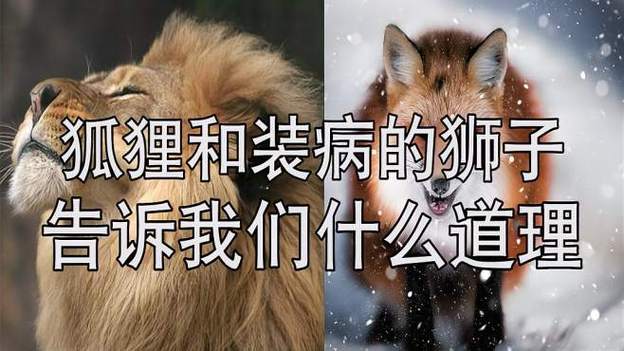 狐狸和装病的狮子寓意