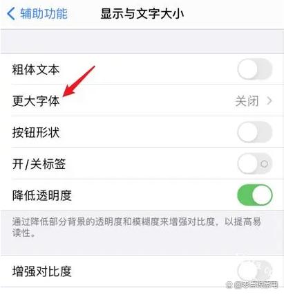 屏幕上的字怎么变大