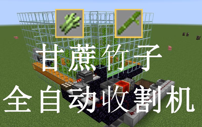 我的世界怎么做自动收割甘蔗机