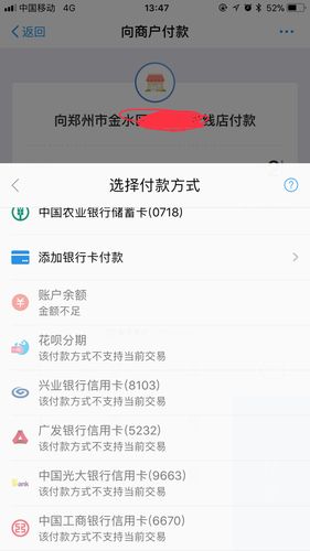 支付宝扫一扫不能用信用卡支付吗