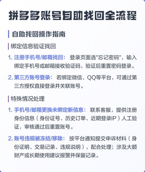 拼多多以前登录的账号怎样找回
