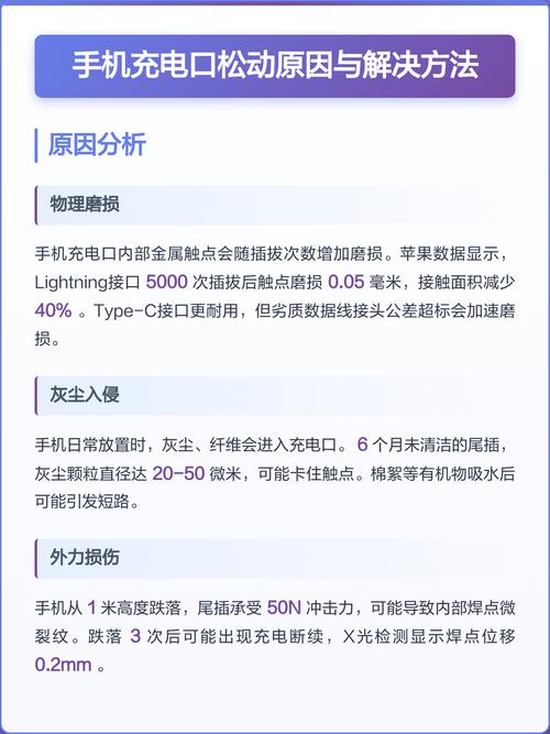 手机充电口松动用什么办法解决