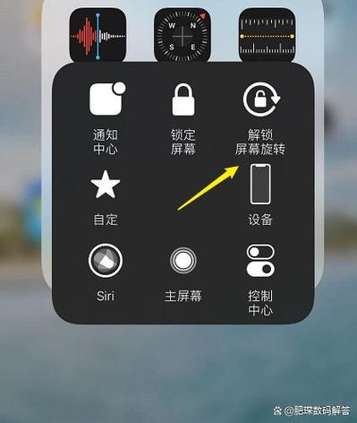 苹果x屏幕旋转设置