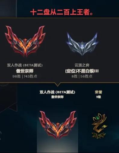 云顶之弈只有四个小段位