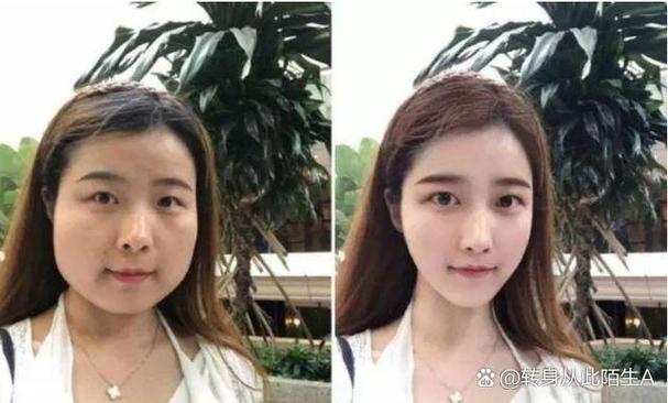 美颜相机前后对比照片搞笑