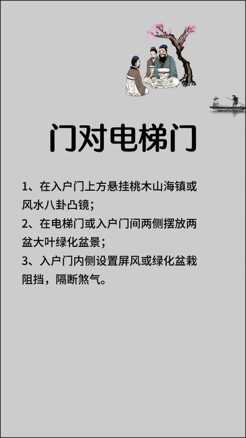 入户门对电梯口最佳化解方法