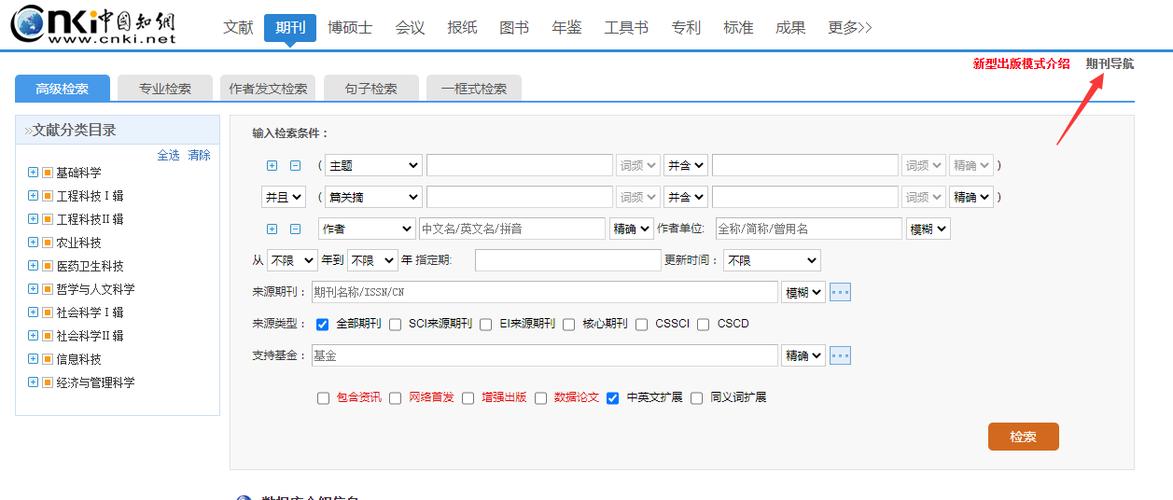 中国期刊数据库查询入口