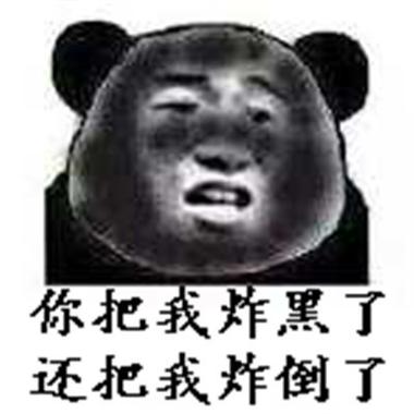 被炸糊了的表情包