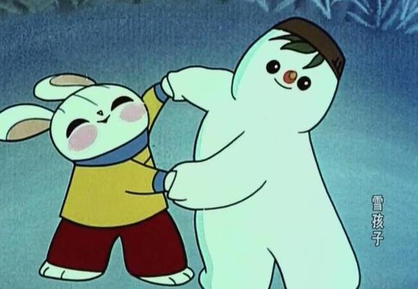 雪孩子图片
