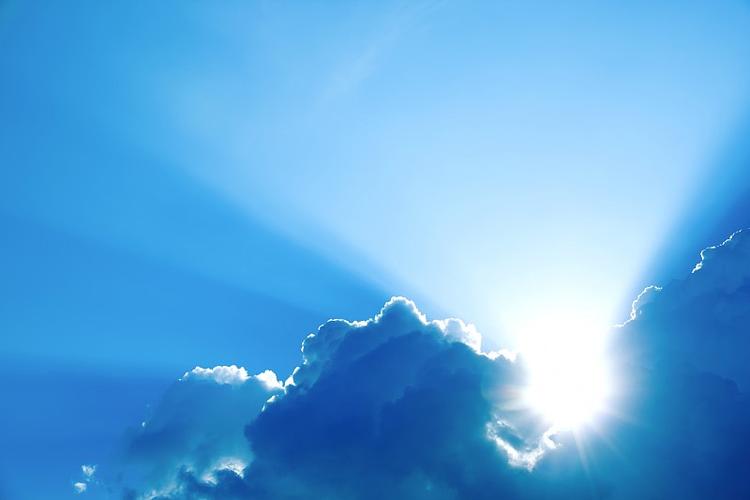 天空蓝光