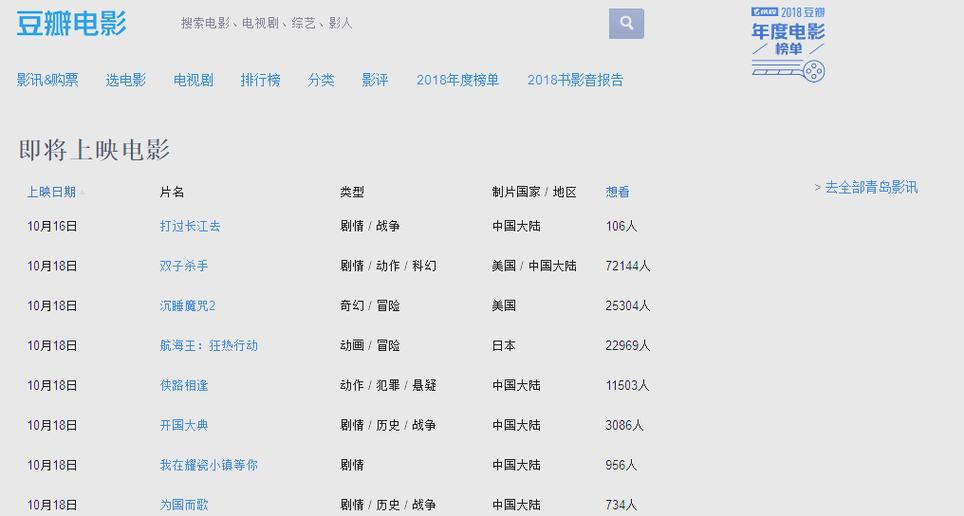 即将上映电影查询截图2