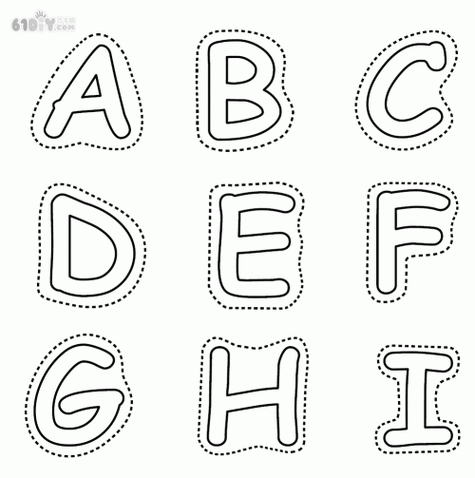可爱字母简笔画截图2