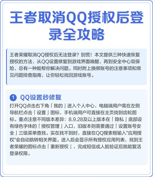 取消qq授权步骤