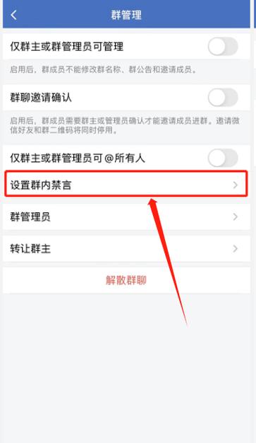 禁言怎么弄