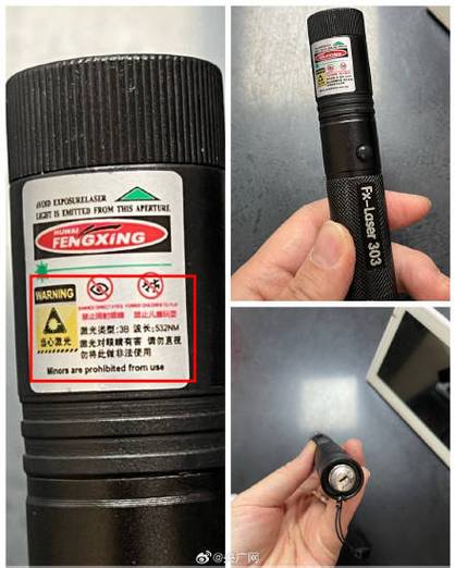 激光笔照摄像头坏了吗