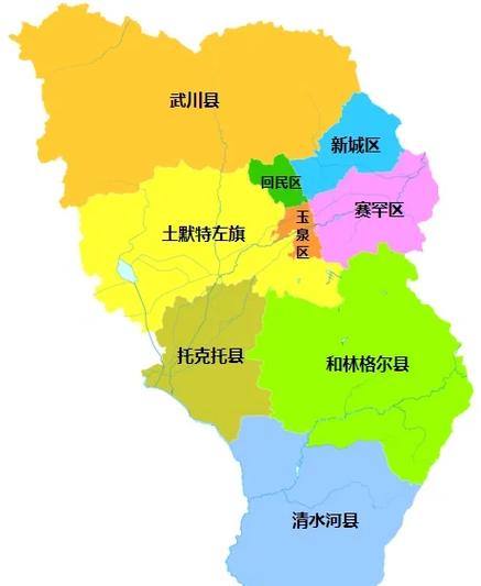 呼和浩特地图全图高清版市区