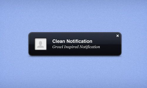 notification widget