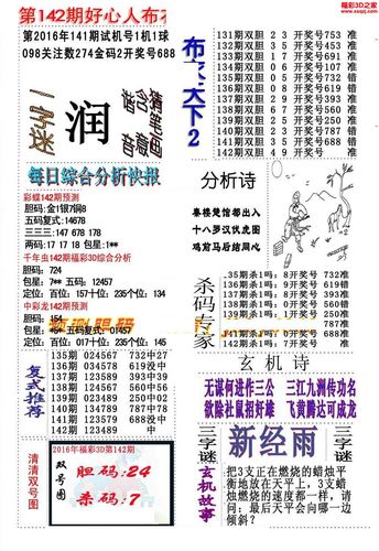 142期1期神算子解正挂成语OK