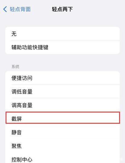 苹果怎么设置背面敲两下