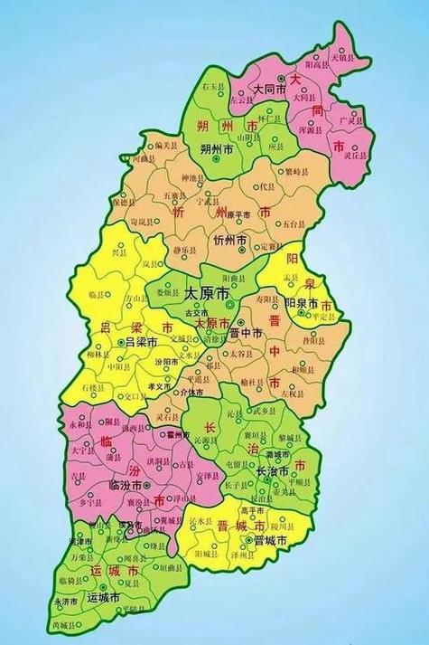 山西地图行政区划