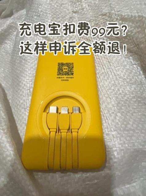 借充电宝扣了99怎么退