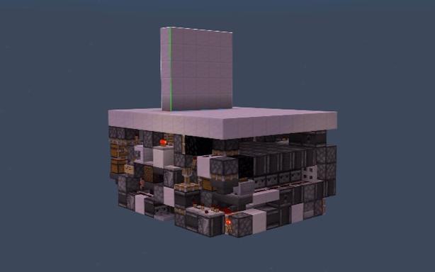 我的世界5x5活塞门