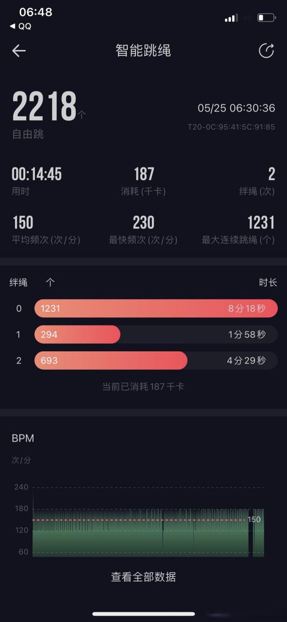 keep跳绳打卡截图