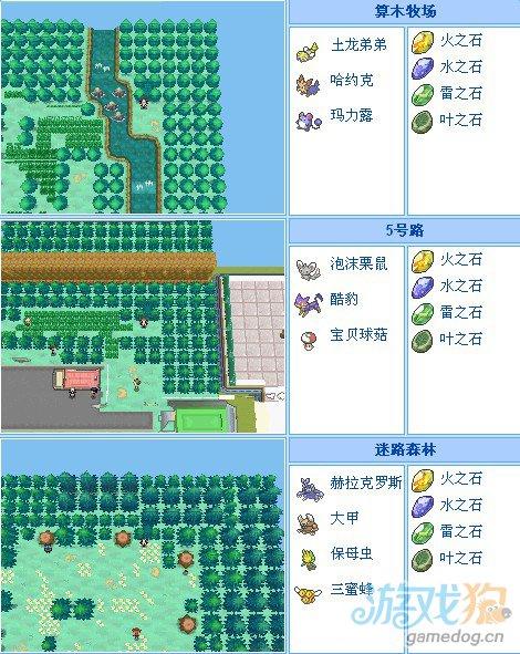 口袋妖怪黑2准神分布