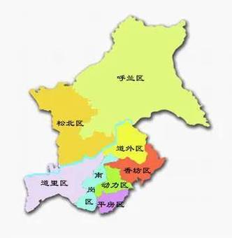 哈尔滨市区图可放大全图