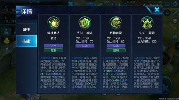 鬼谷子什么技能