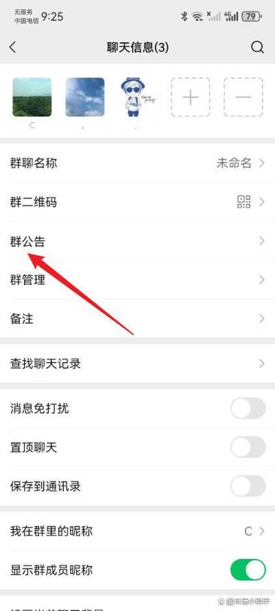 群公告怎么设置一直显示