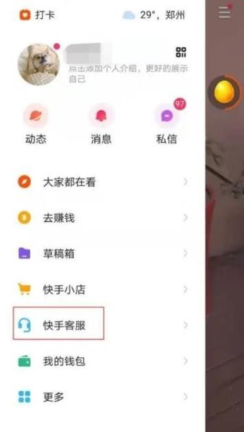 快手极速版怎么调大屏