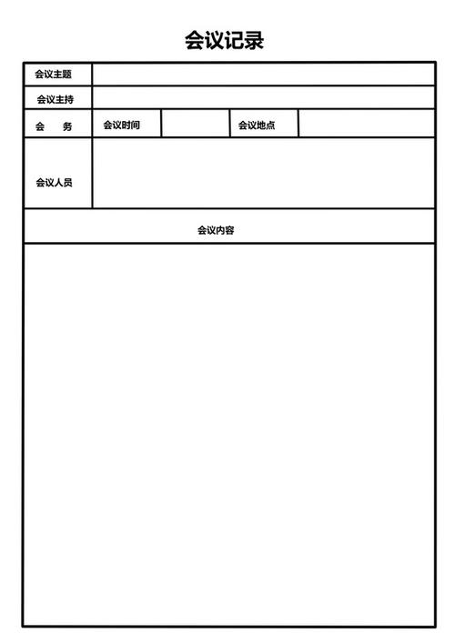 会议记录样本