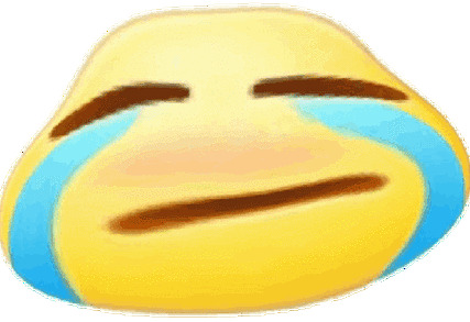 扭曲的黄脸表情