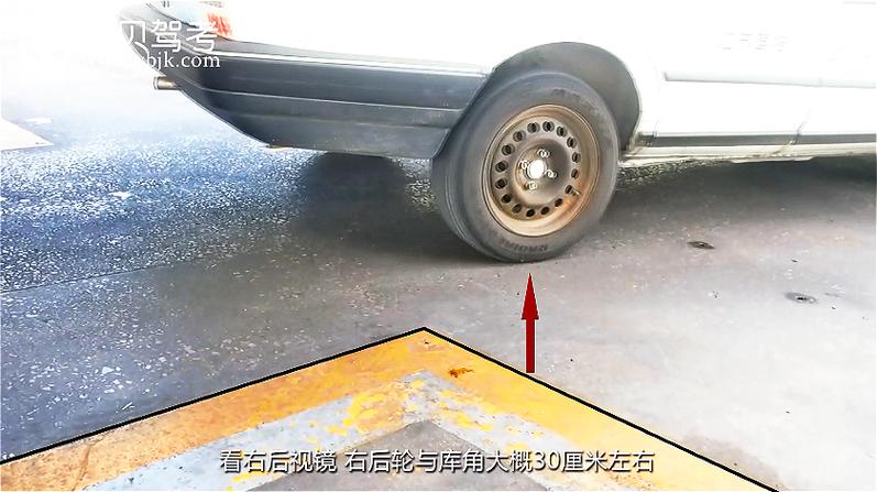 开4米2倒车怎么找点