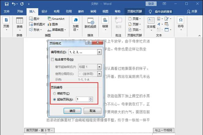 从此页开始编页码