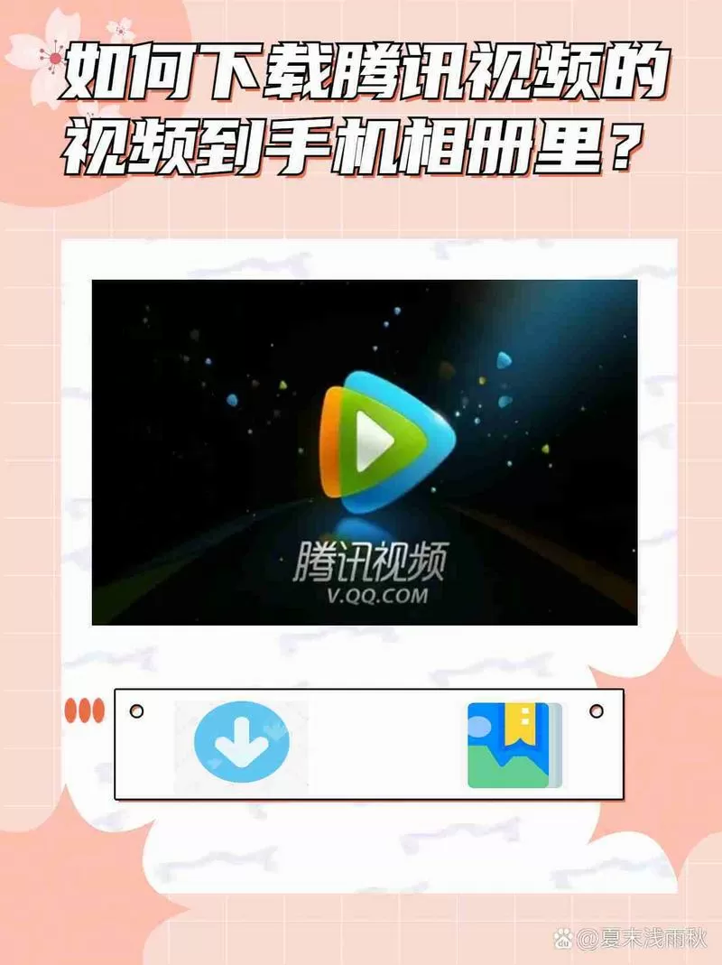 腾讯视频缓存怎么导入相册