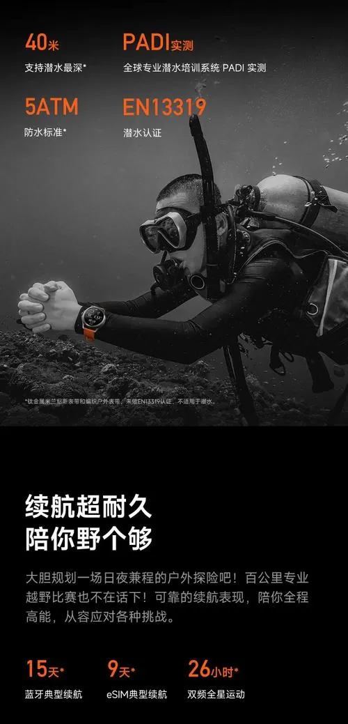 小米手表s4游泳能戴吗